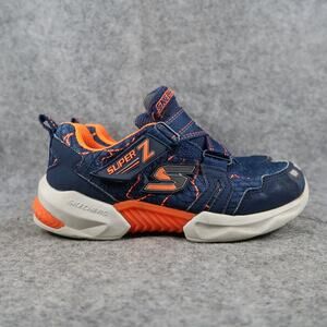 Skechers Shoes Kids 1 Sneakers Super Z Athletic Easy On Trainers Blue Orange
